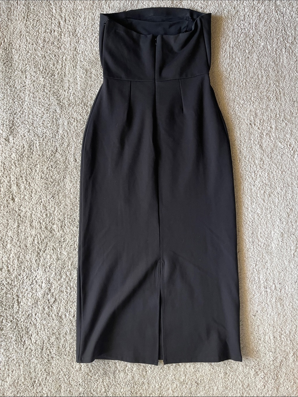STAUD Brooke Floral Beaded Strapless Cocktail Midi Dress in Dahlia Daydream - Picture 9 of 11